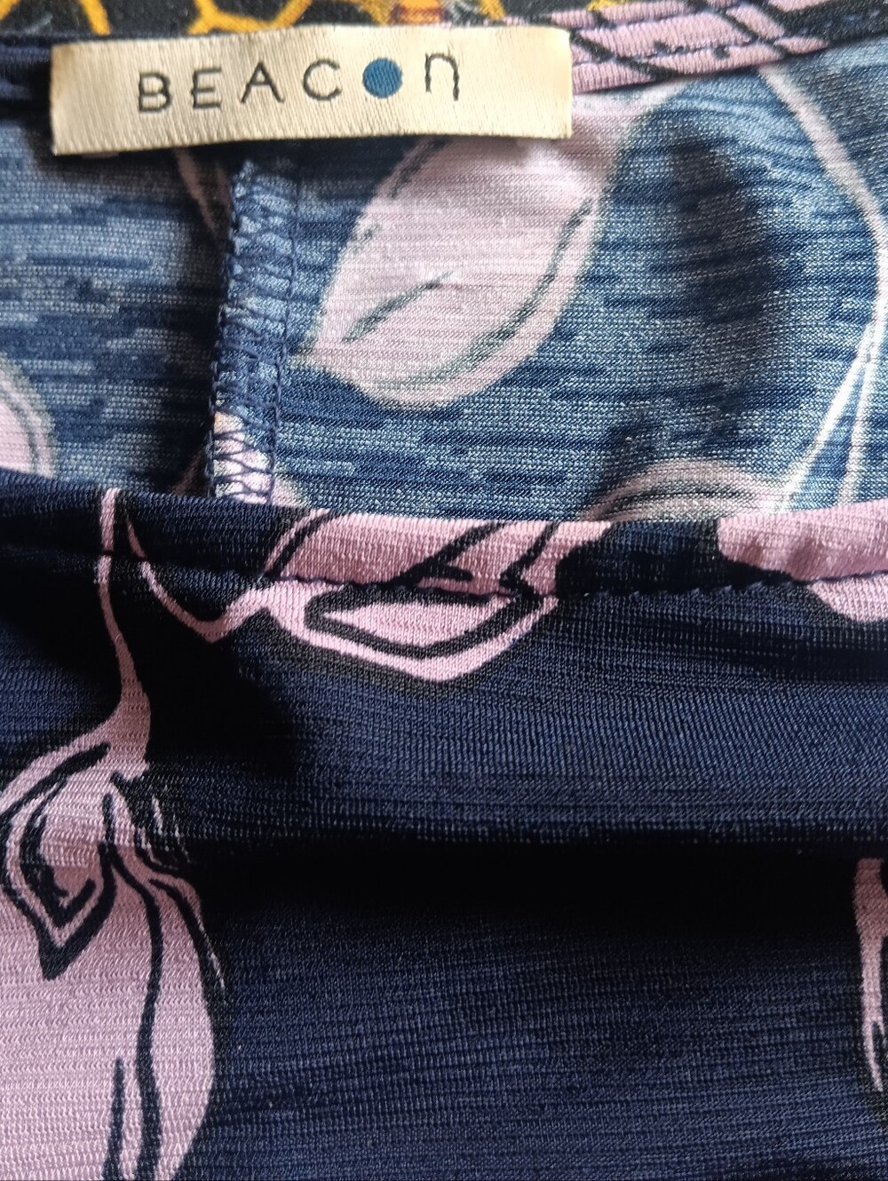Beacon Pink Navy Blue Sleeveless  Mini Dress Medium Cottagecore Garden Party - Picture 9 of 10